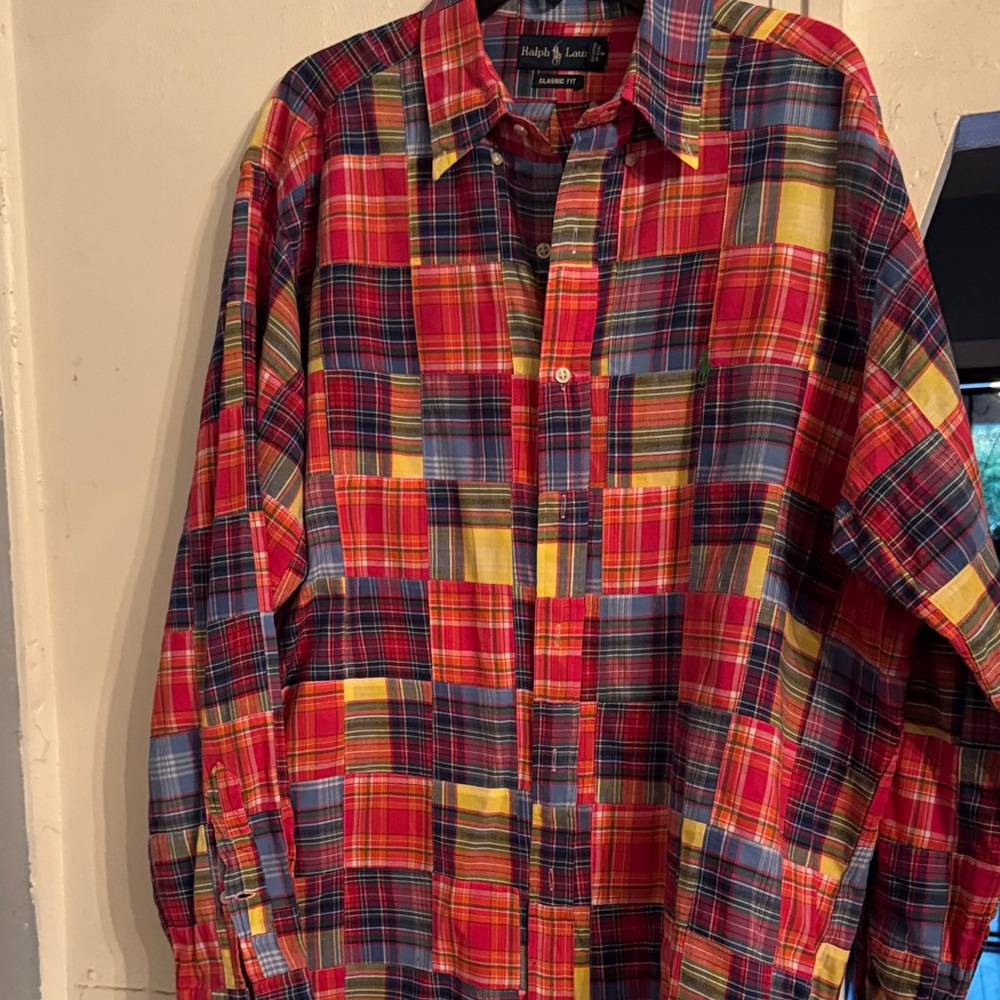 Polo by Ralph Lauren Red and Blue Plaid Shirt